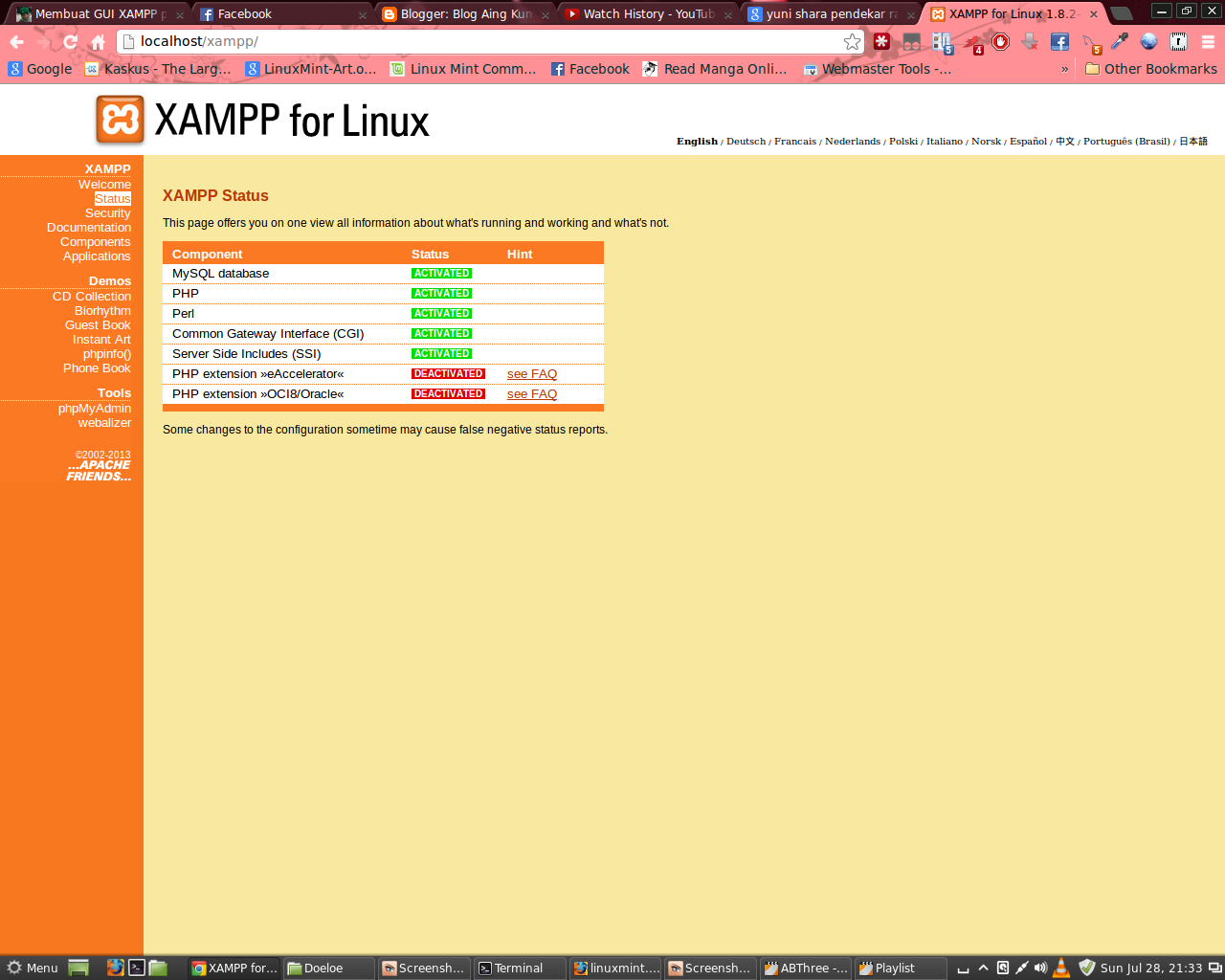 install xampp di linux